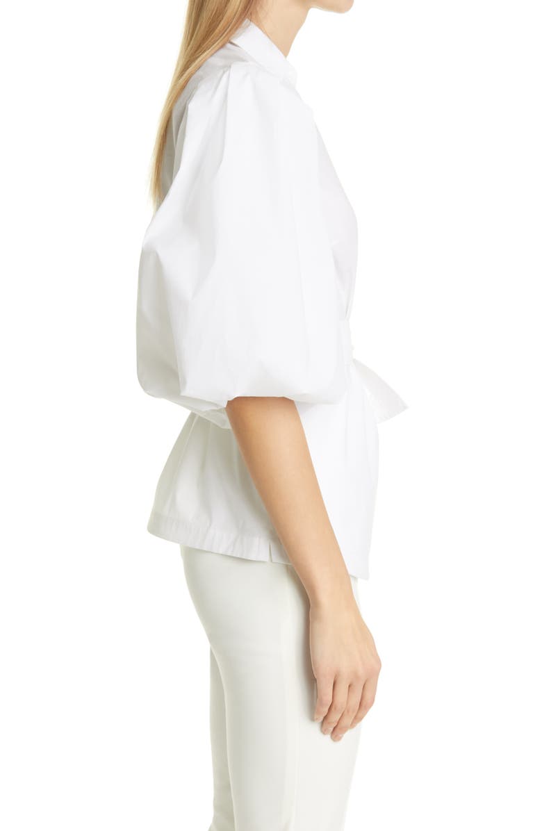 Simkhai Jonathan Simkhai Waverly Puff Sleeve Blouse, Alternate, color, 