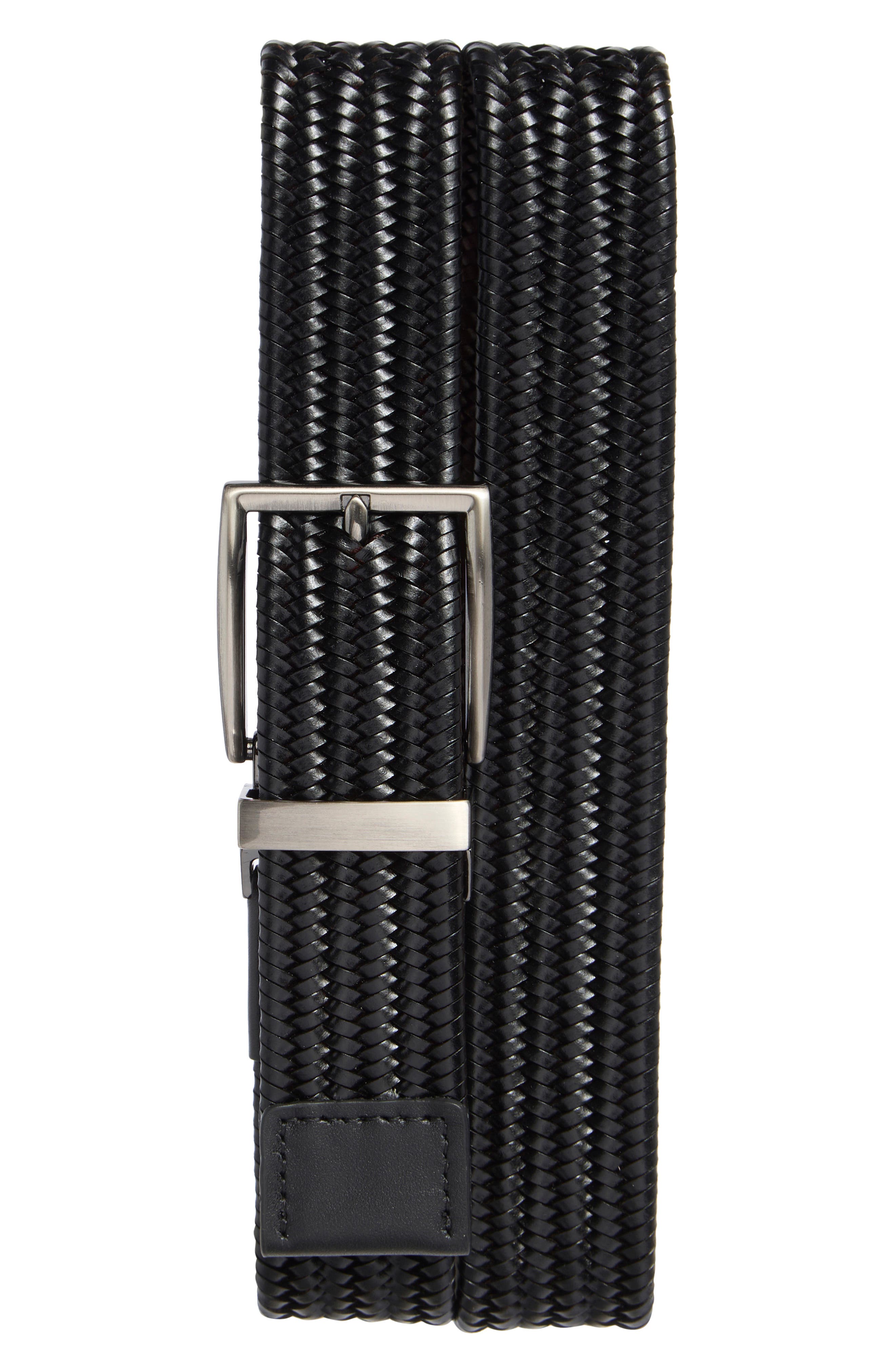 Ted Baker London Reversible Braided Leather Belt