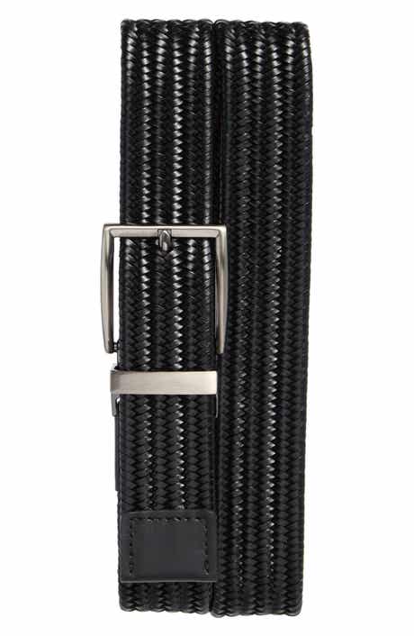 Ted Baker London Reversible Braided Leather Belt