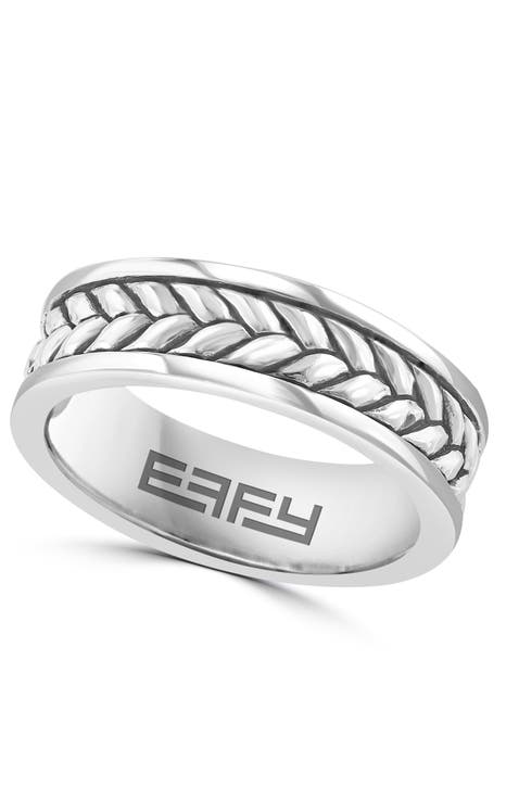 Braided Band Ring in Sterling Silver