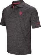 COLOSSEUM Men's Colosseum Black Indiana Hoosiers Big & Tall Down Swing Polo