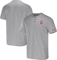 Darius Rucker Collection by Fanatics Men's Darius Rucker Collection by Fanatics Heather Gray Los Angeles Angels Henley T-Shirt