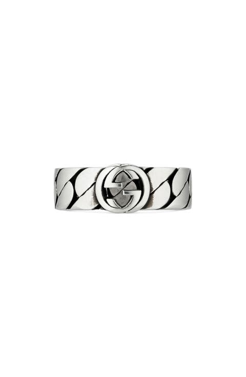 Interlocking-G Sterling Silver Ring