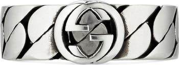 Gucci Interlocking-G Sterling Silver Ring | Nordstrom