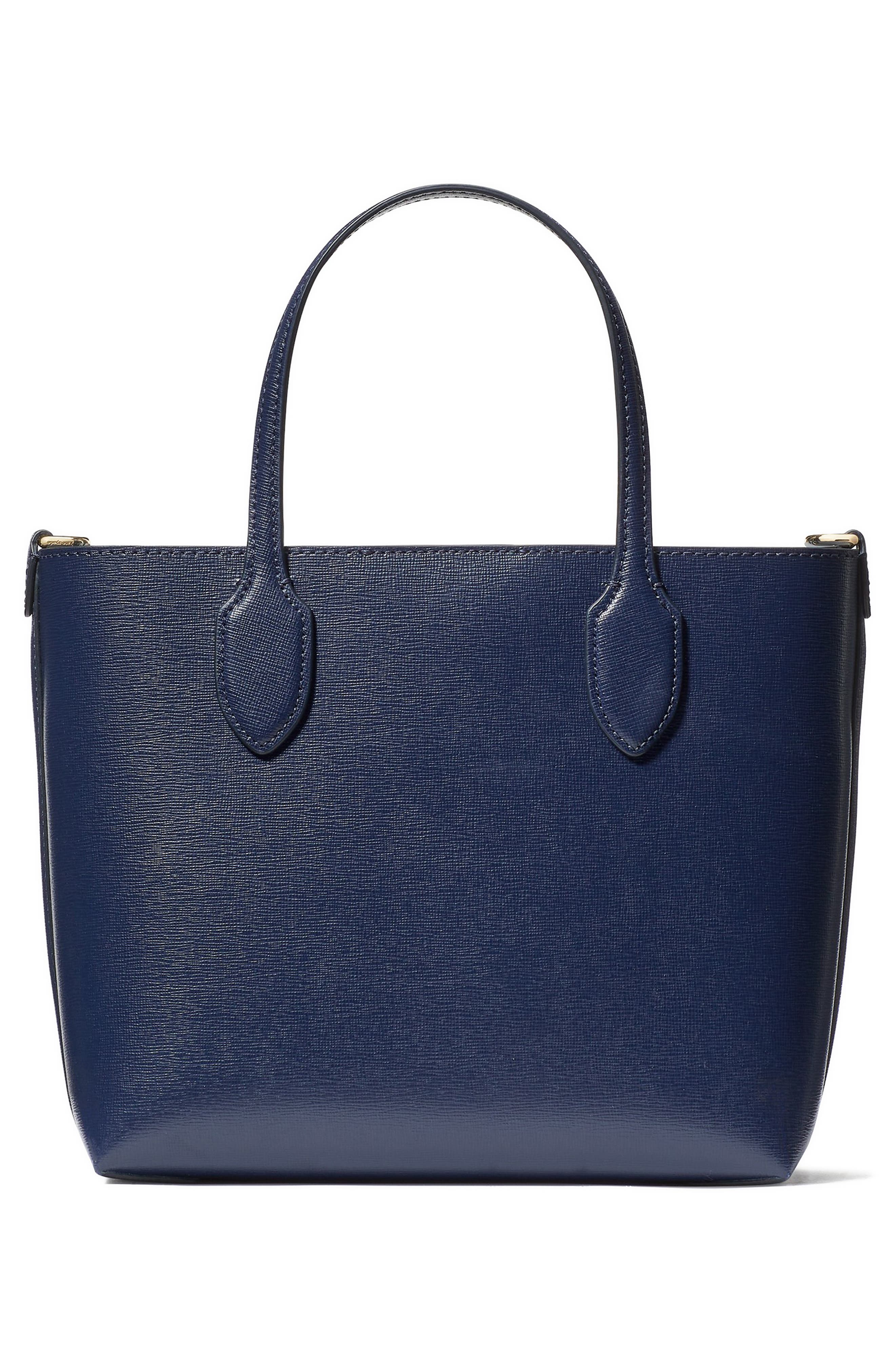 medium bleecker saffiano leather tote, Alternate, color, PARISIAN NAVY