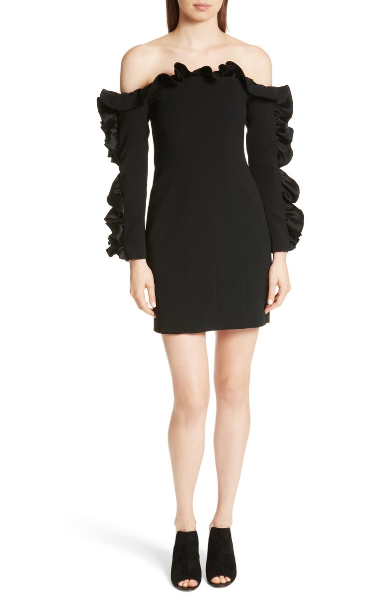 Cinq à Sept Rosemarie Ruffle Off the Shoulder Dress, Main, color,