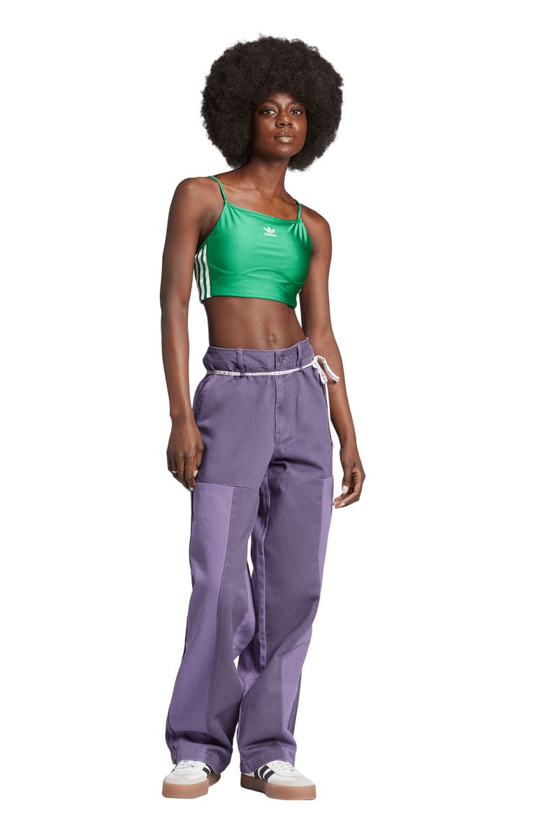 adidas x KSENIASCHNAIDER Patchwork Straight Leg Jeans, Alternate, color, 