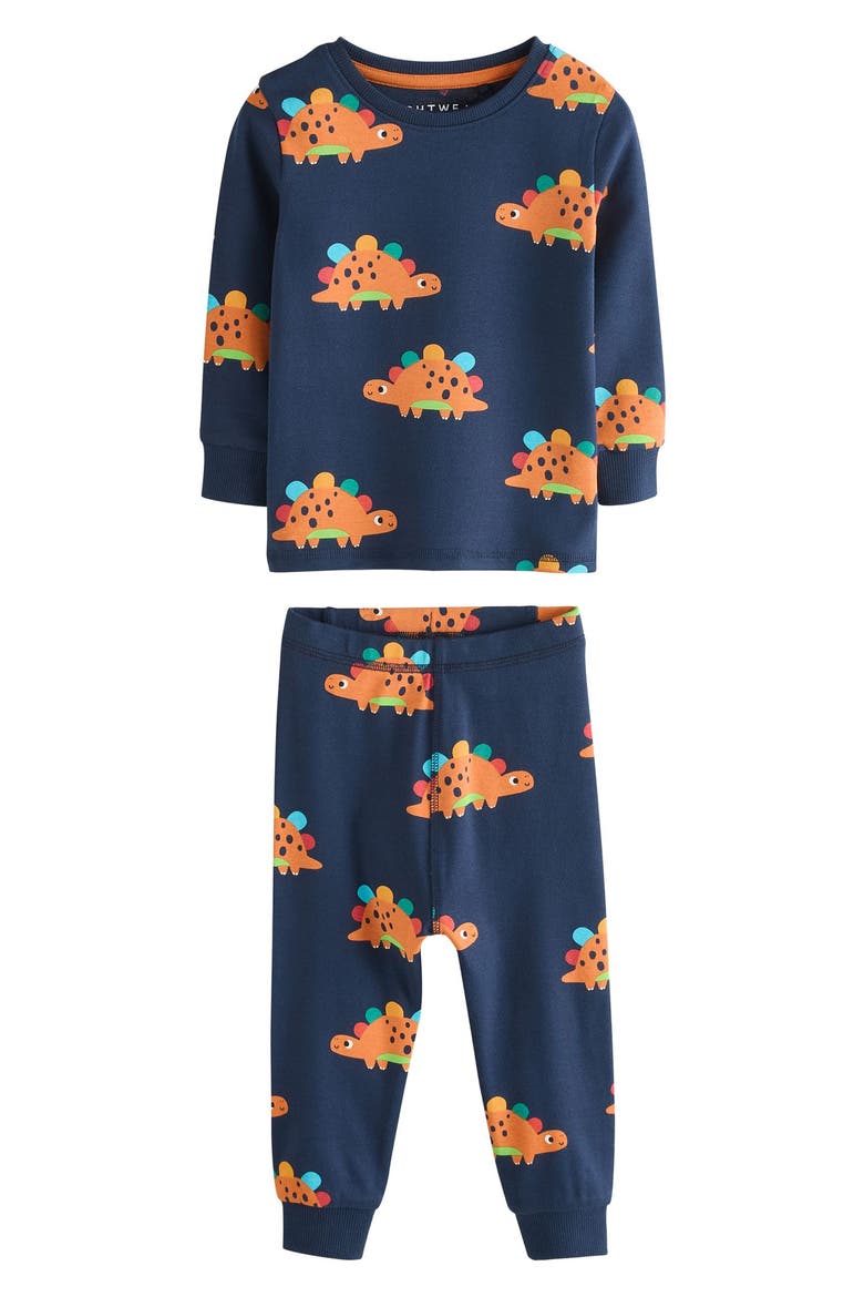 3-Pack Assorted Dino Fitted Two-Piece Stretch Cotton Pajamas, Alternate, color, MULTI