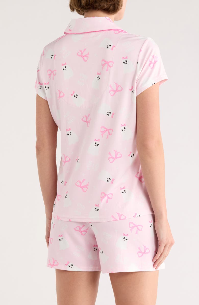 DREAMWEAR Halloween Peached Jersey Short Pajamas, Alternate, color, Primrose Pink