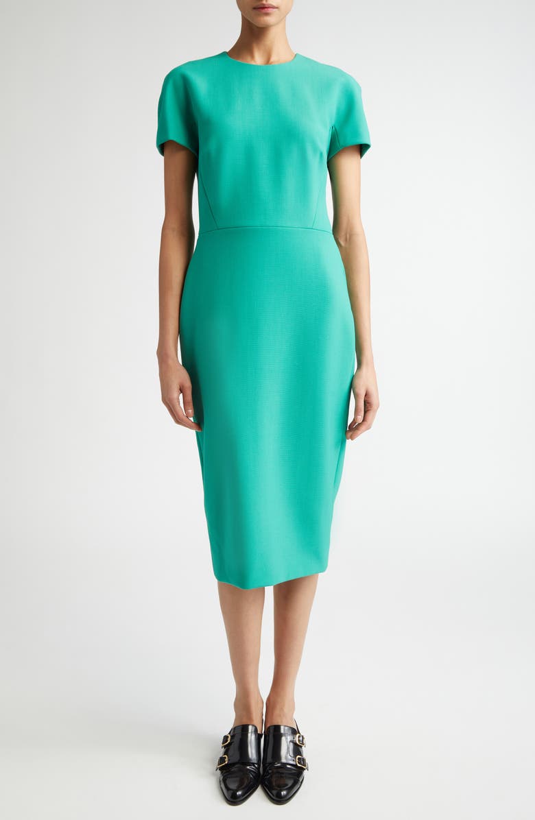 Victoria Beckham Stretch Crepe Sheath Dress, Main, color, 