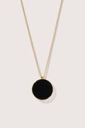 Otiumberg 14kt Gold Vermeil Onyx Sphere Pendant