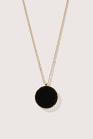 Otiumberg 14kt Gold Vermeil Onyx Sphere Pendant