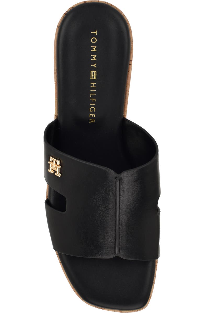 Tommy Hilfiger Heliena Platform Wedge Slide Sandal, Alternate, color, Black01