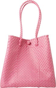 Sarah Stewart The Maxi Ella Handwoven Recycled Plastic Tote