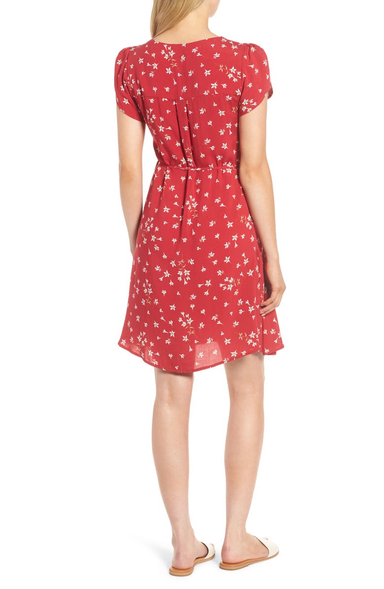 Velvet by Graham & Spencer Spring Floral Wrap Dress, Alternate, color, 