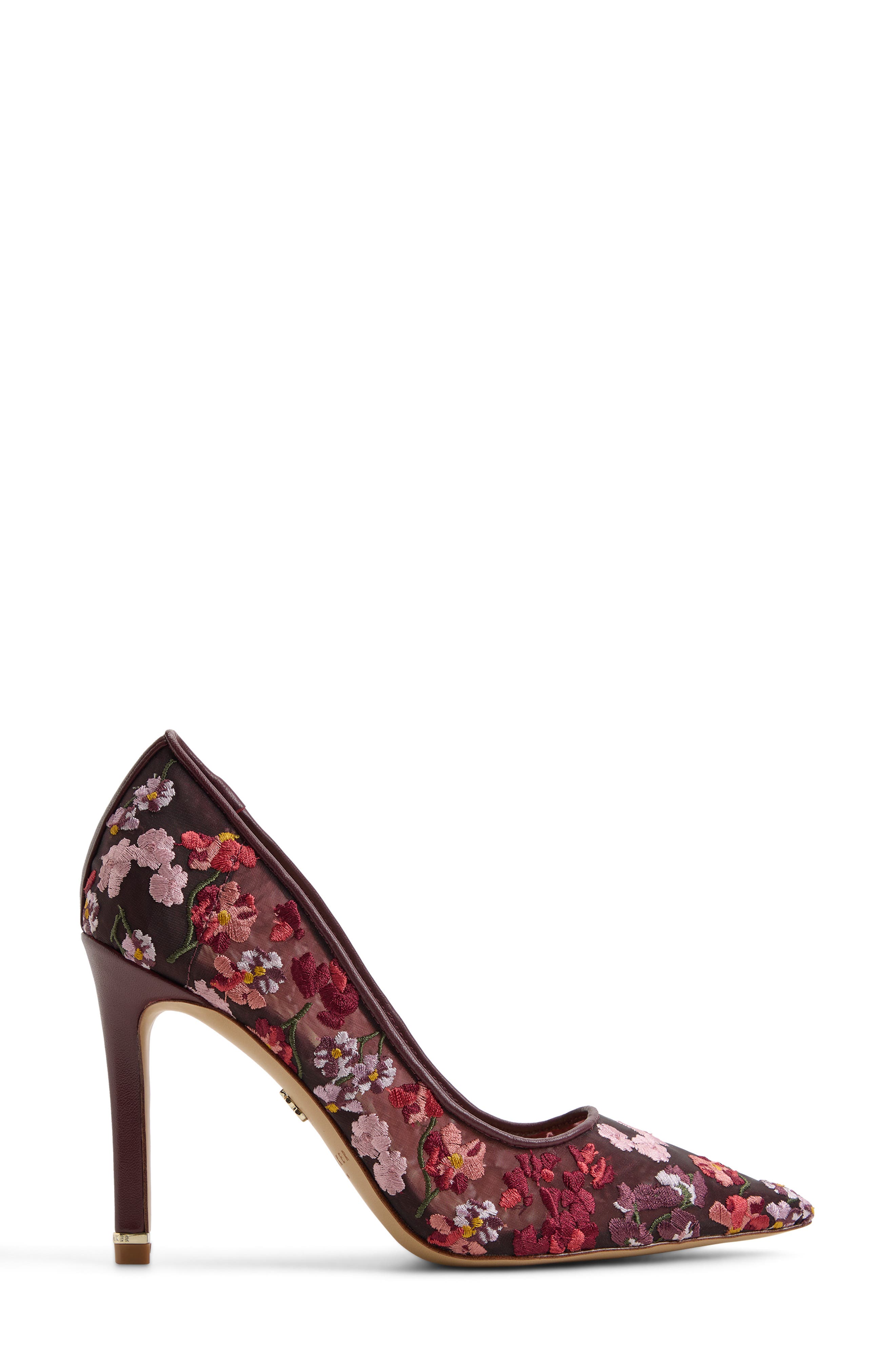 Cara Icon Pointed Toe Pump, Alternate, color, BORDO