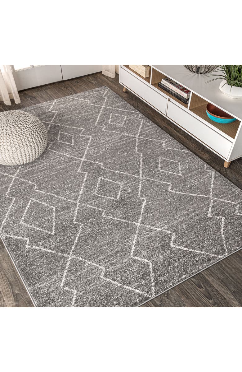 JONATHAN Y Alia Moroccan Beni Souk Area Rug, Alternate, color, Gray/Cream
