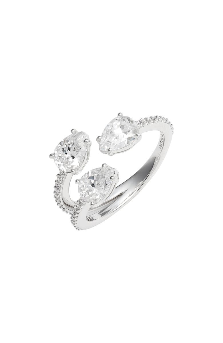 Nadri Bypass Cubic Zirconia Ring, Main, color,