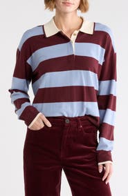 Scotch & Soda Stripe Polo Sweater