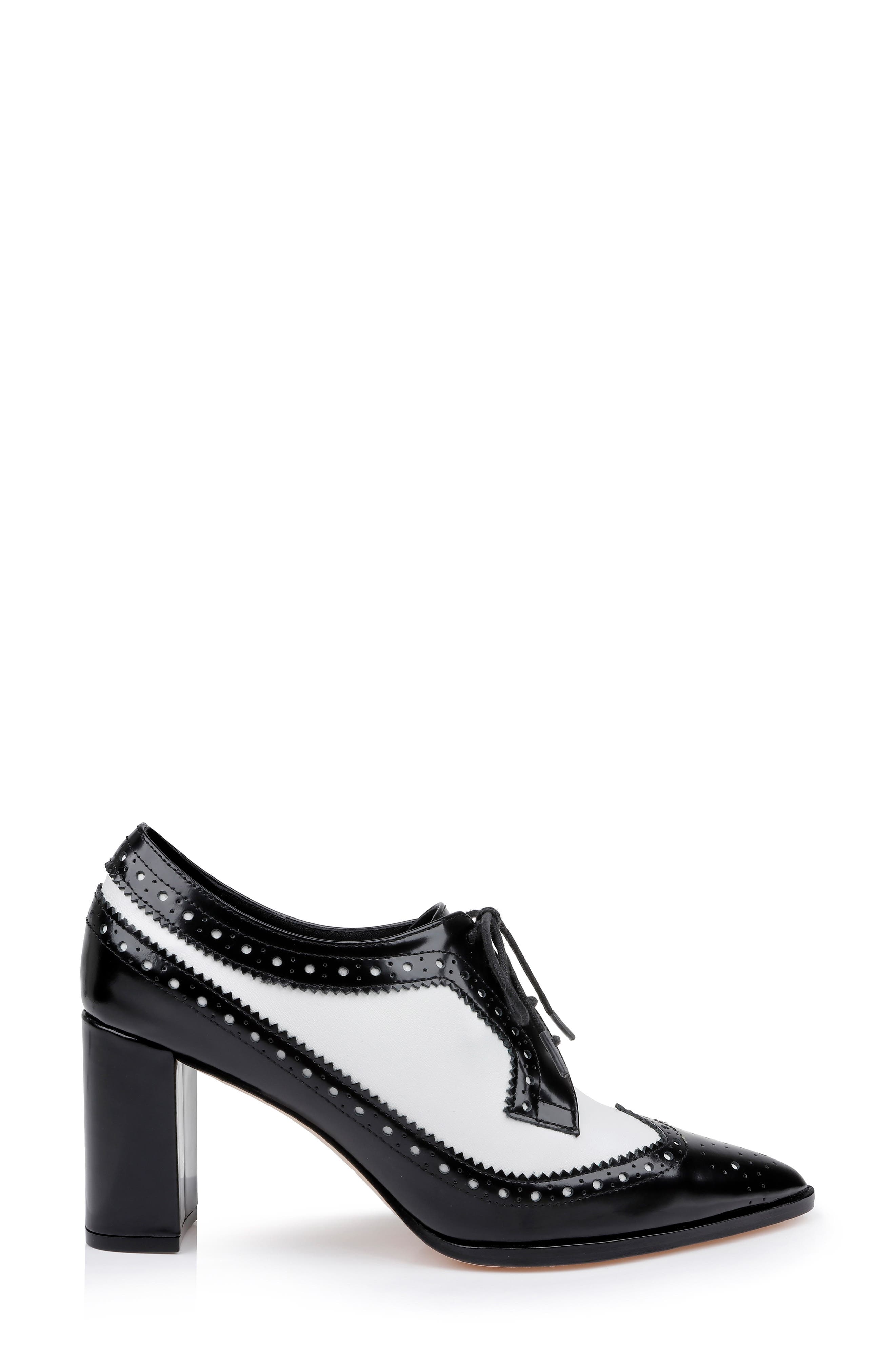 Elodie Pump, Alternate, color, BLACK/ WHITE