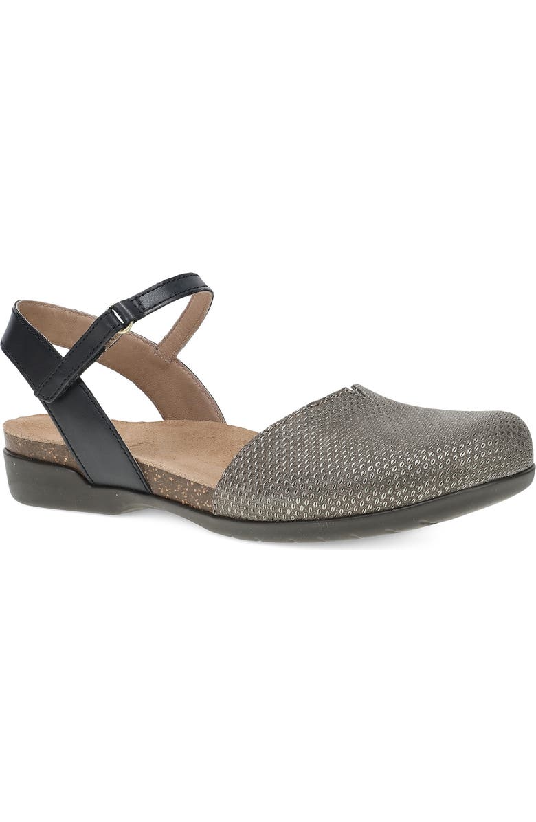 Dansko Rowan Flat, Main, color, Grey/ Pewter