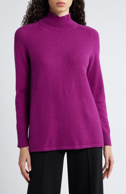 Turtleneck Organic Cotton & Recycled Cashmere Tunic Sweater