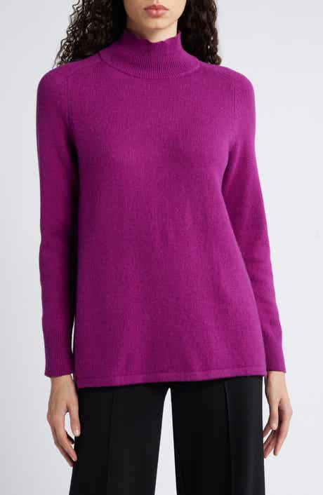 Eileen Fisher Turtleneck Organic Cotton & Recycled Cashmere Tunic Sweater