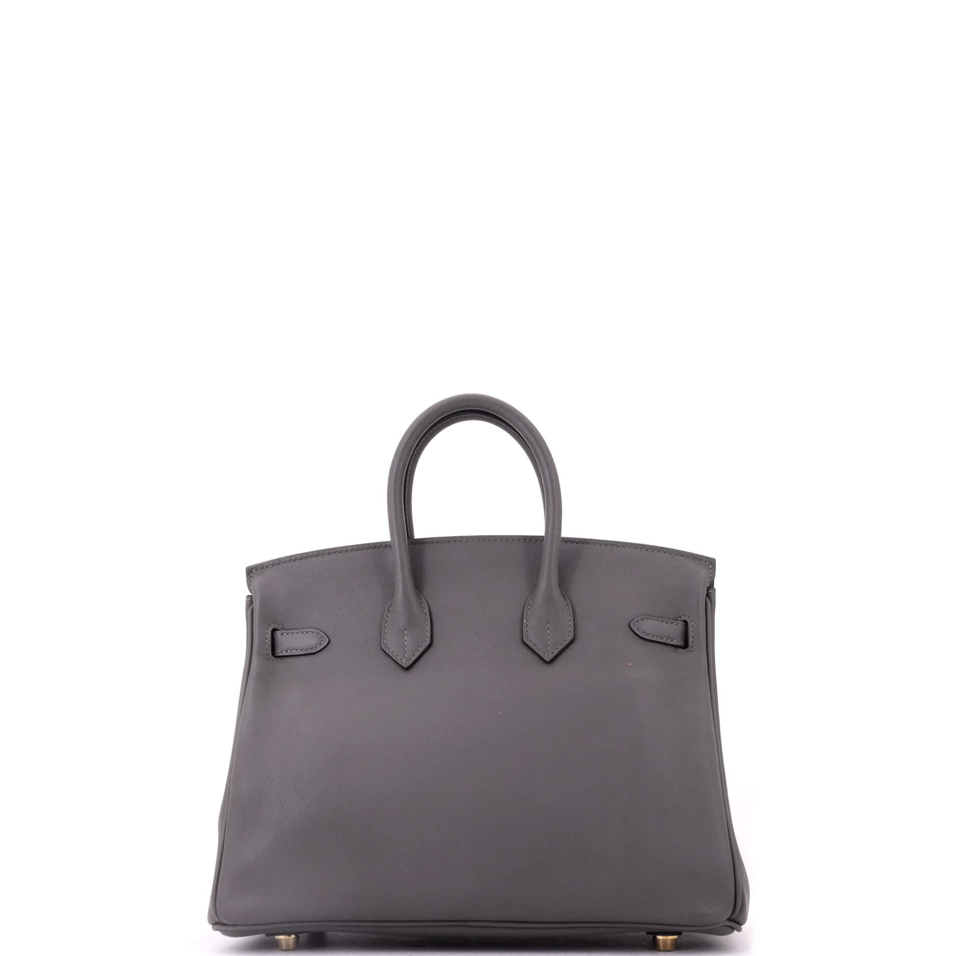 Birkin Handbag Grey Swift with Gold Hardware 25, Alternate, color, Grey