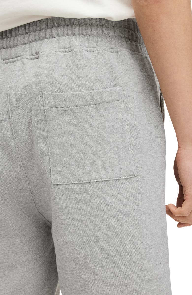 AllSaints Underground Relaxed Fit Organic Cotton Sweat Shorts, Alternate, color, Grey Marl