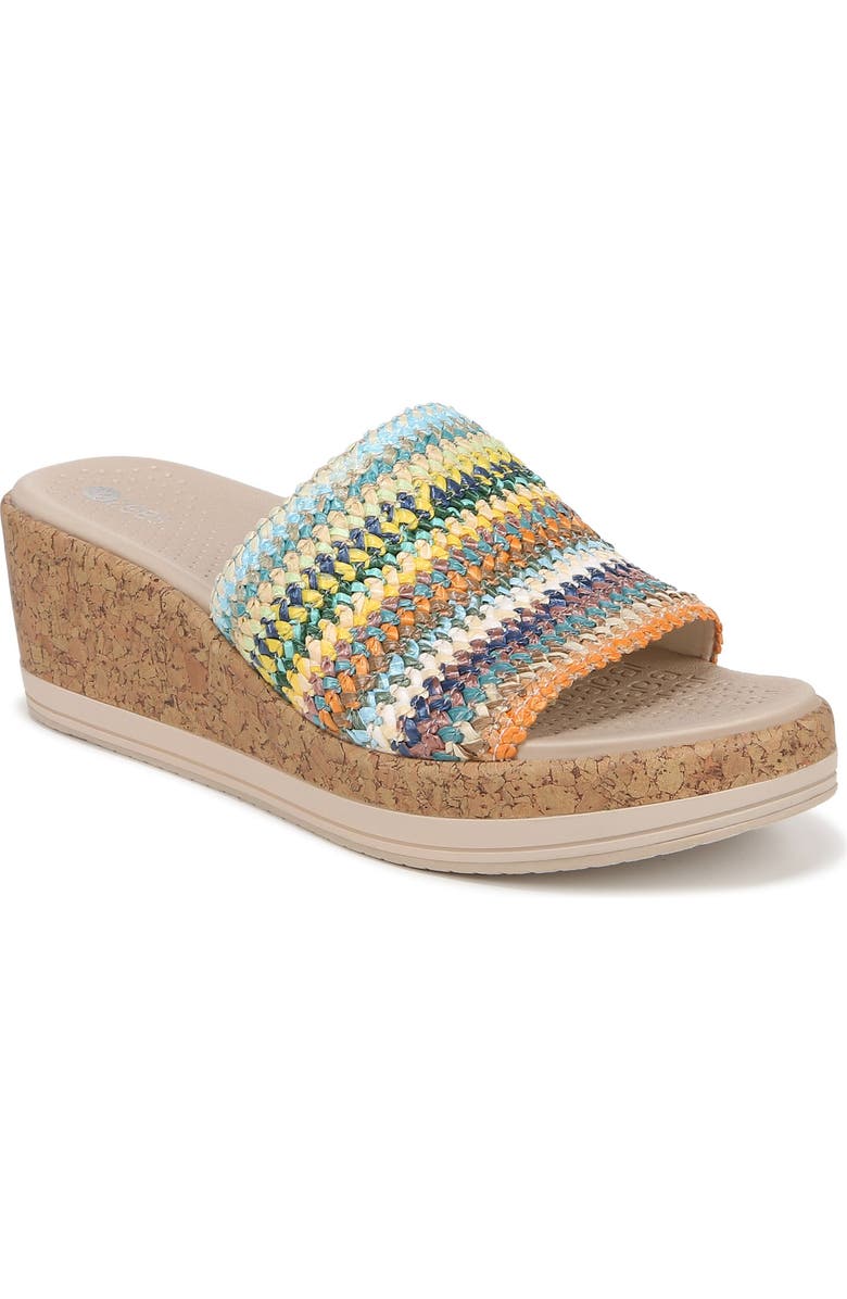LifeStride Runaway Wedge Slide Sandal, Main, color, Multi