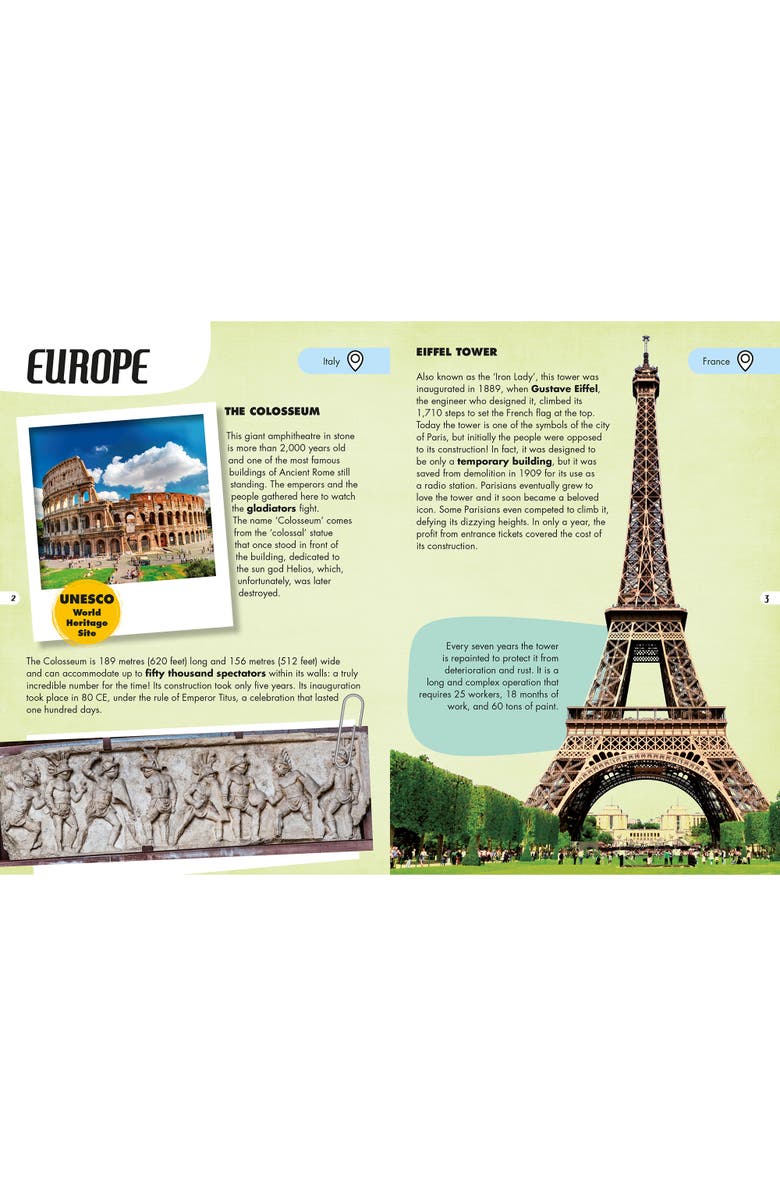Sassi Travel, Learn and Explore Monuments Puzzle and Book Set, Alternate, color, Multicolored