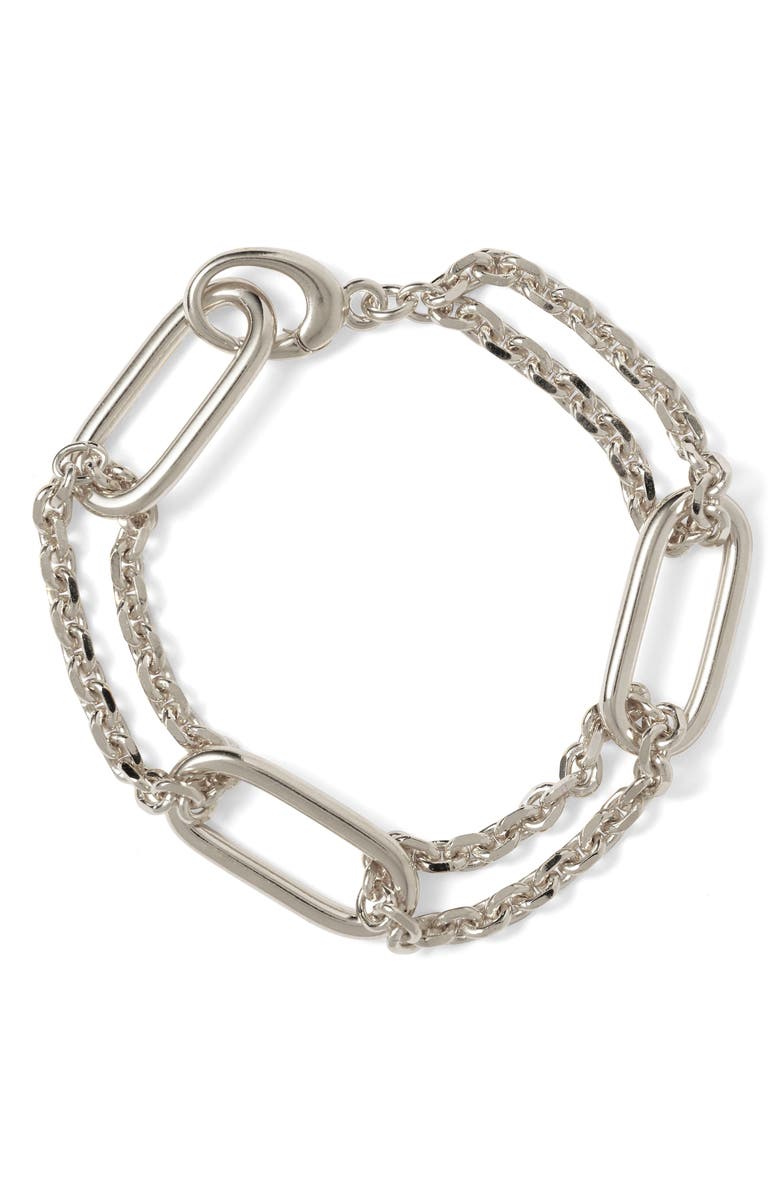 Lady Grey Naomi Bracelet, Main, color, Silver