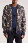 TRUTH Bird's Eye Cotton Jacquard Cardigan