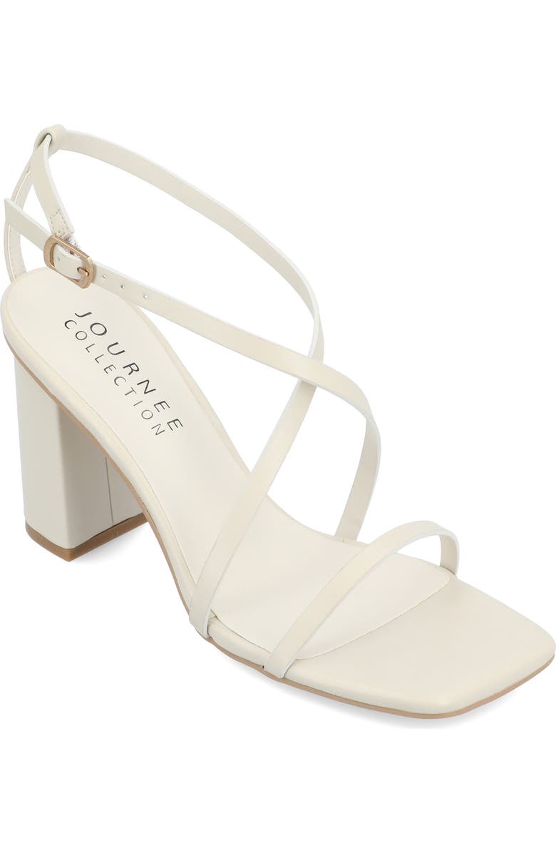 Journee Collection Lenorra Strappy Sandal, Main, color, Beige