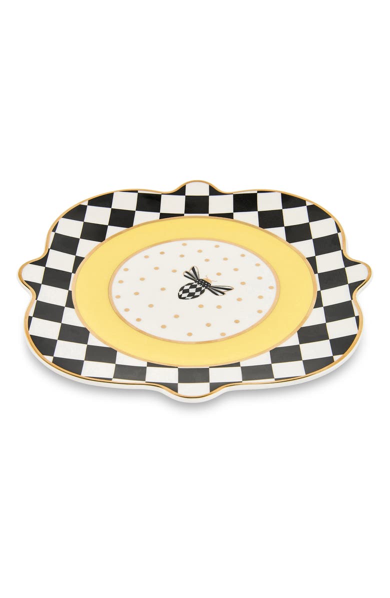 MACKENZIE CHILDS Bee Toile Salad Platter, Alternate, color, Yellow