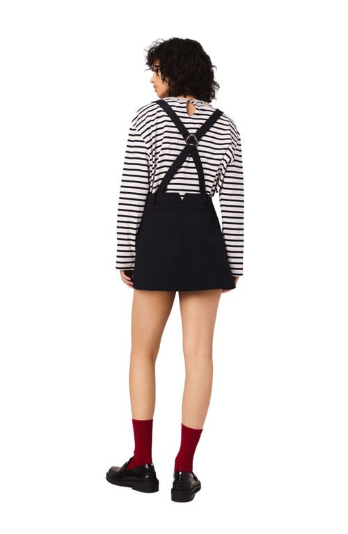 Maje Pinafore Strap Dress In Multi