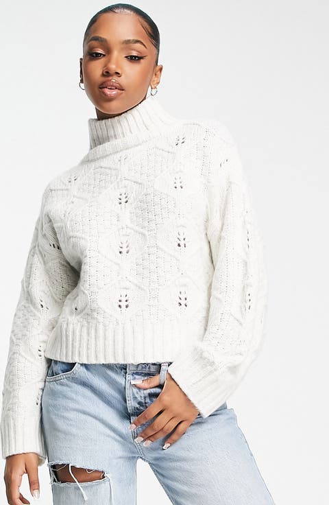 Cable Stitch Turtleneck Sweater