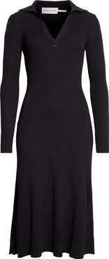 Moncler Rib Knit Long Sleeved Dress