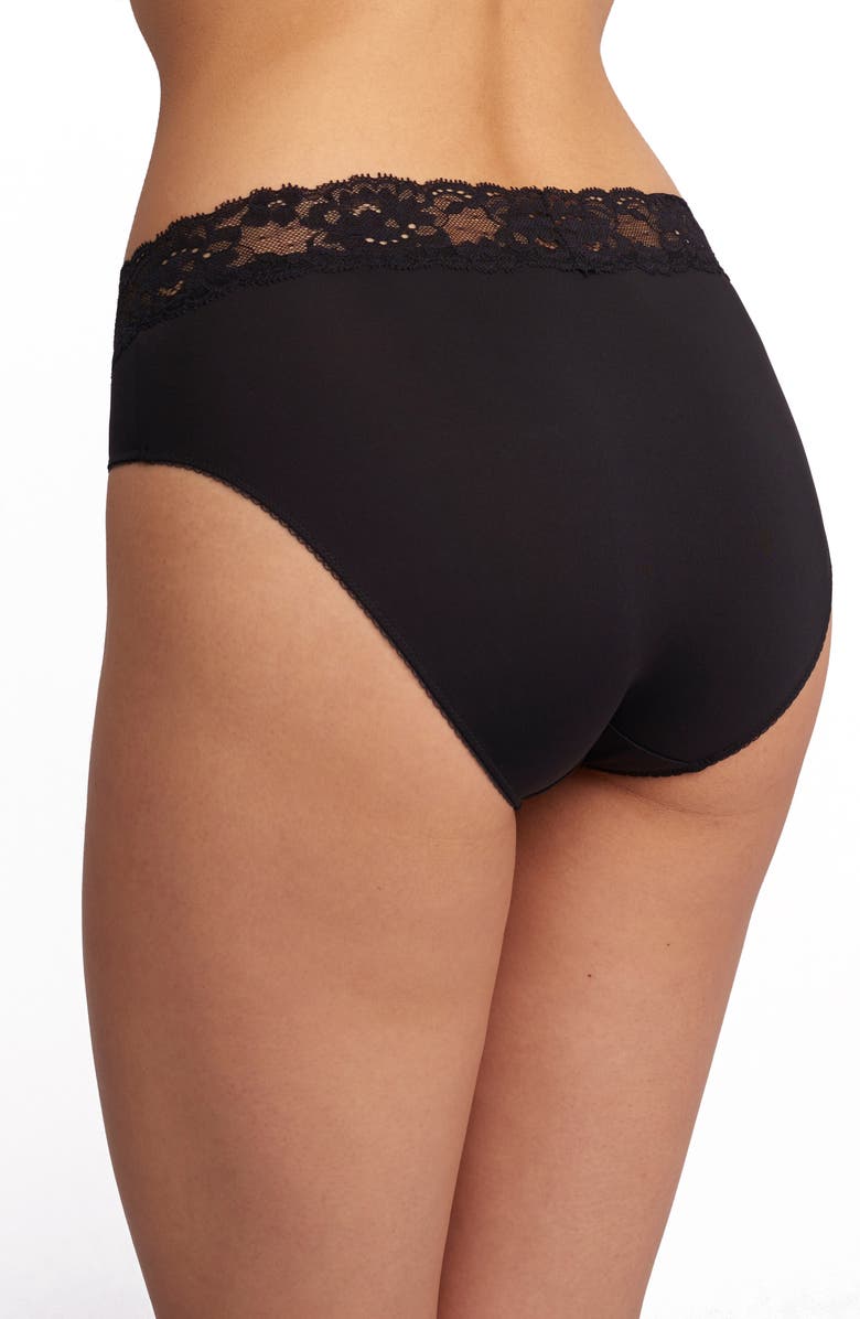 Montelle Intimates High Cut Lace Briefs, Alternate, color,