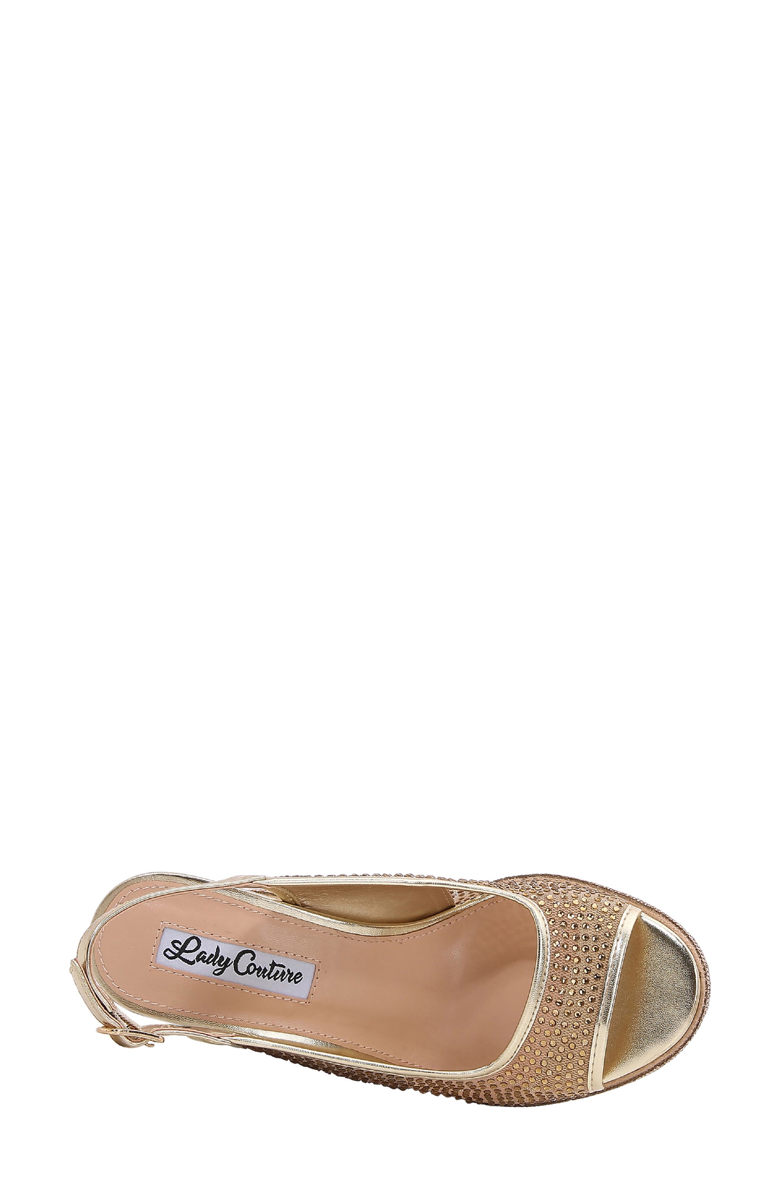 Belair Slingback Wedge Sandal, Alternate, color, GOLD