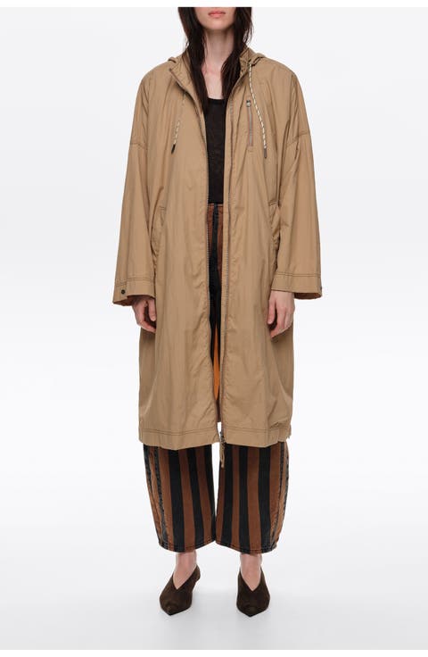 A-line Trench Coat