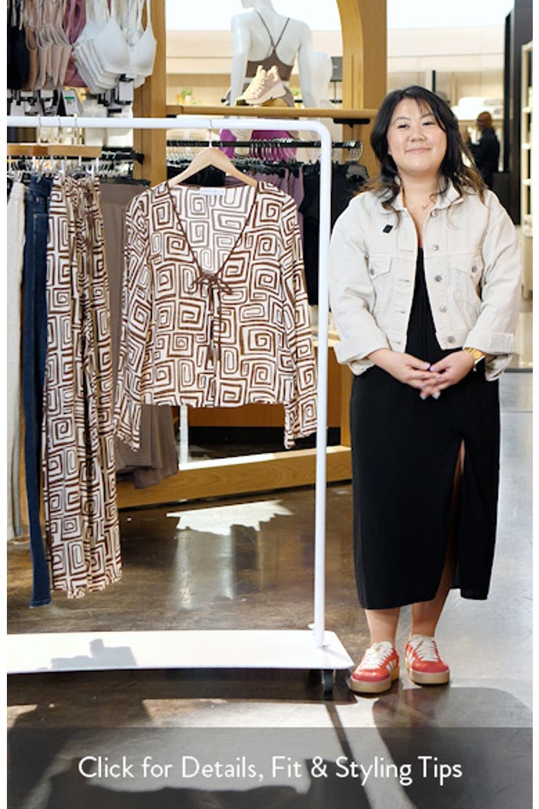 Imogen Abstract Print Long Sleeve Top video
