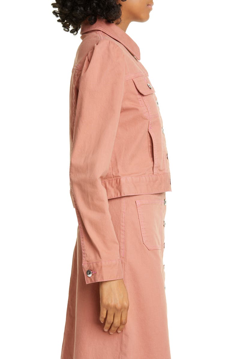 Kate Spade New York crop denim jacket, Alternate, color,