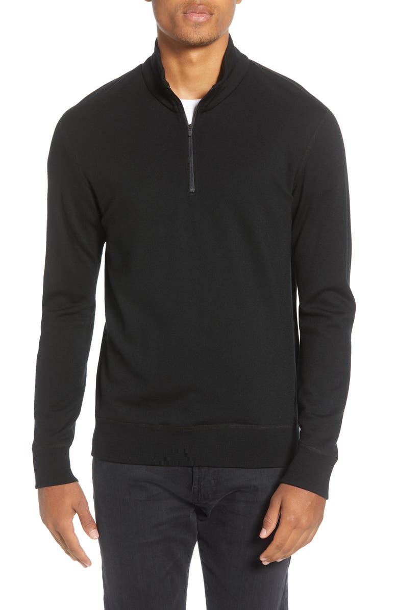 Reigning Champ Merino Terry Half Zip Pullover, Main, color, 