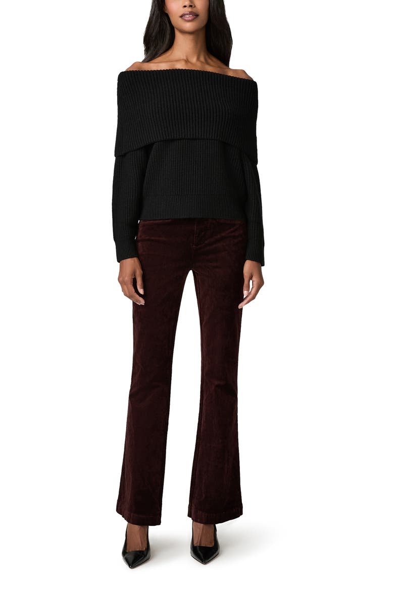 Laurel Canyon High Waist Flare Leg Jeans, Alternate, color, BURGUNDY