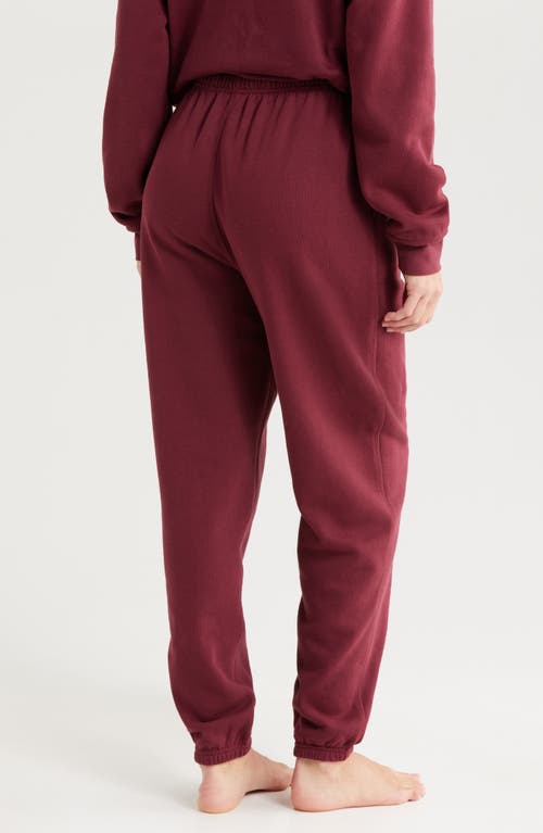 Lunya Silksweats Reversible Jogger In Calliope Wine