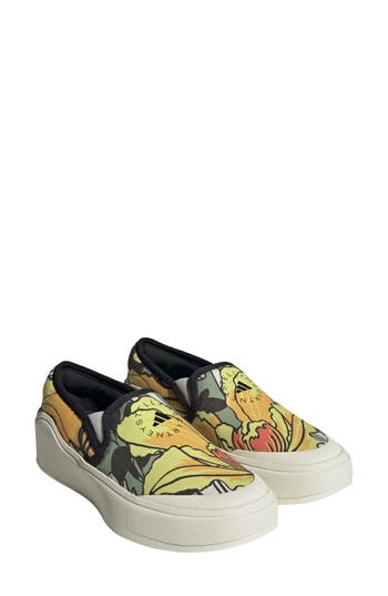 Adidas By Stella Mccartney Court Slip-on Sneaker In Multi