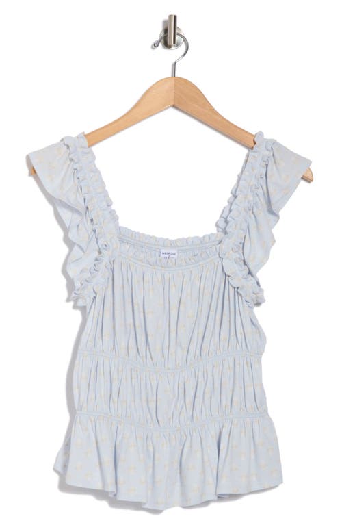 Melrose And Market Smocked Cotton Tank Top