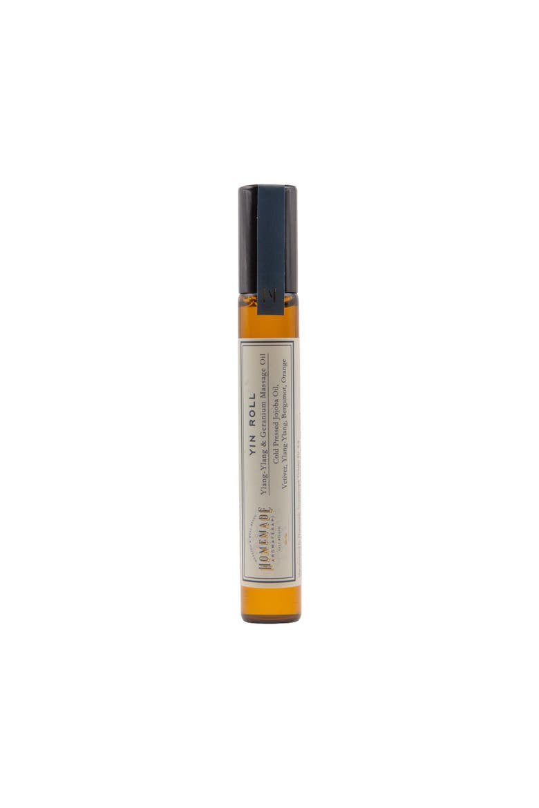 Balancing Ylang Ylang Geranium Roll On Essential Oil Blend, Alternate, color, Golden