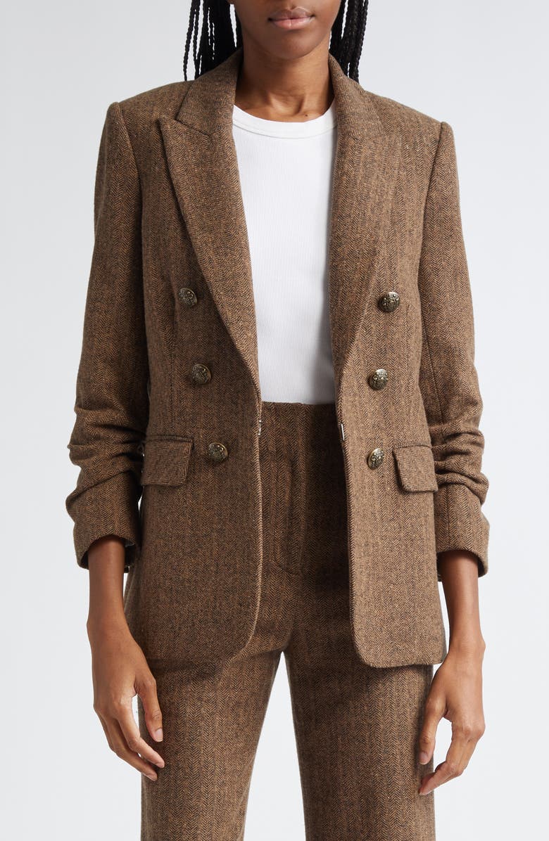Veronica Beard Beacon Herringbone Dickey Jacket, Main, color, 